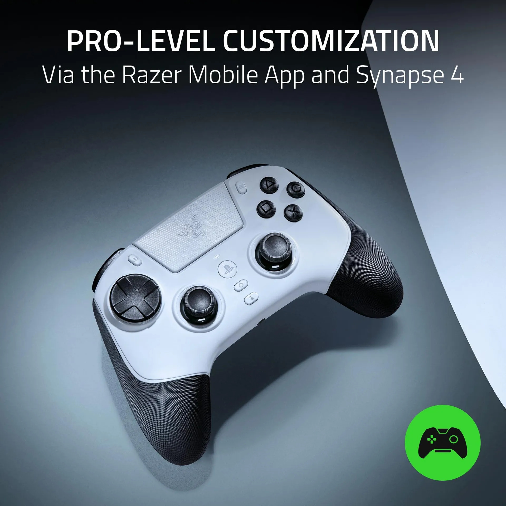 Controlador Sem Fio Razer Raiju V3 Pro Para Playstation Branco - Imagem 4