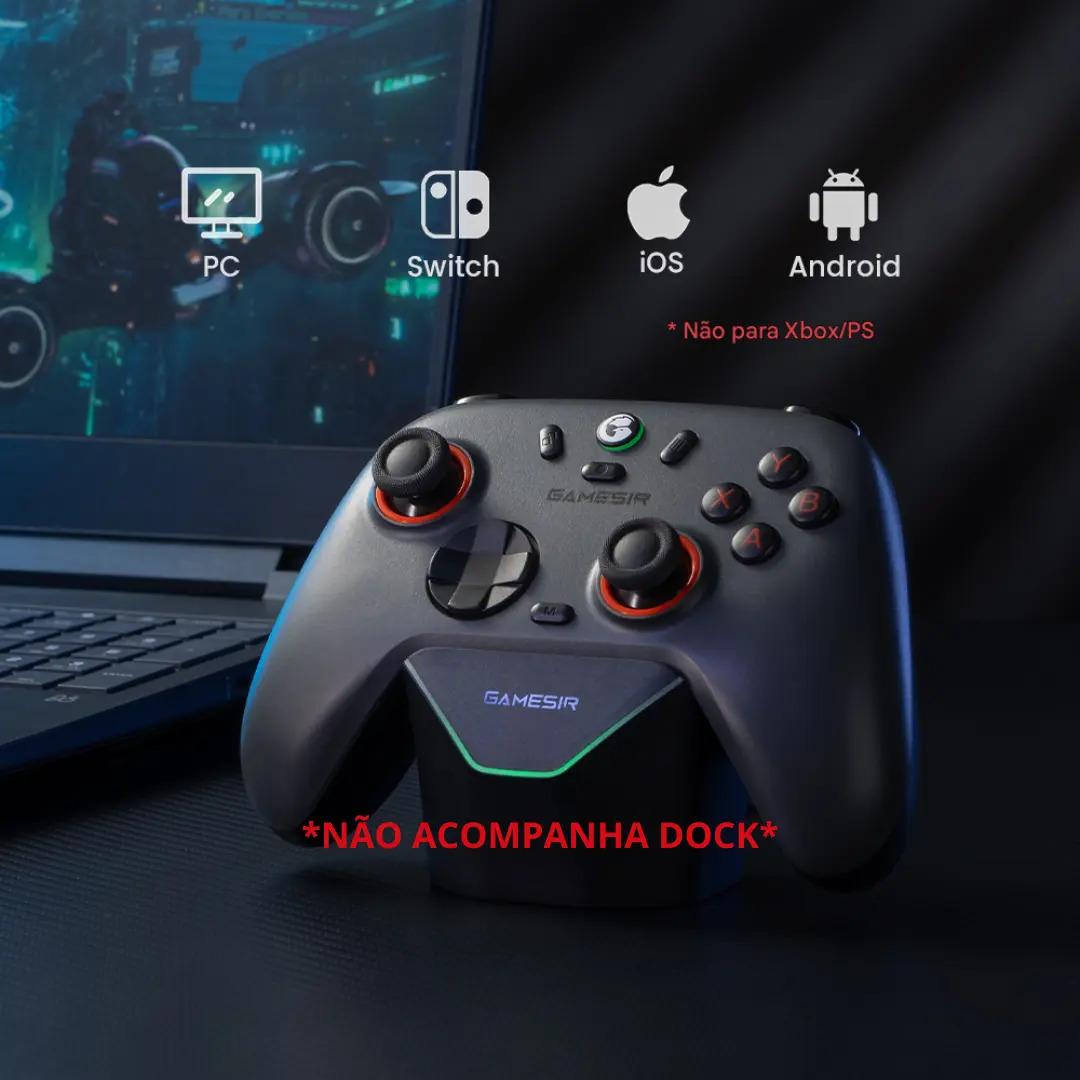 Controle Gamesir Nova Lite 2 Sem Fio Pc Switch Celular Hall - Branco - Imagem 3