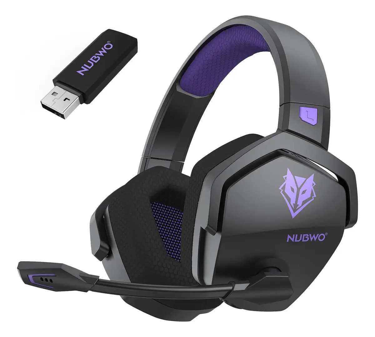 Fone de Ouvido Gamer Nubwo G06 Sem Fio c/ Som 7.1 e Bateria 100h