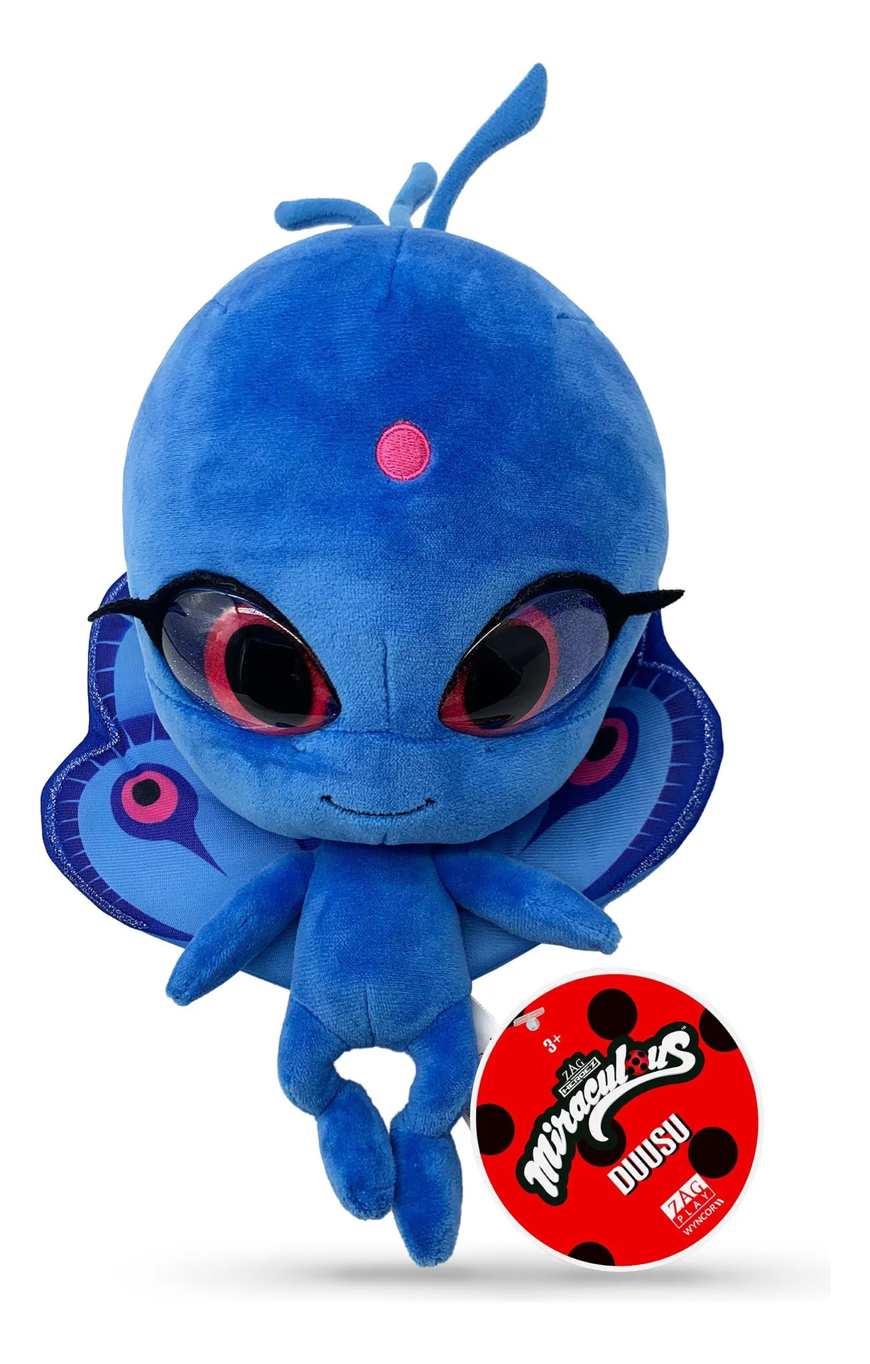 Brinquedo De Pelúcia Miraculous Duusu Kwami Pavão De 9 Pole Azul-escuro