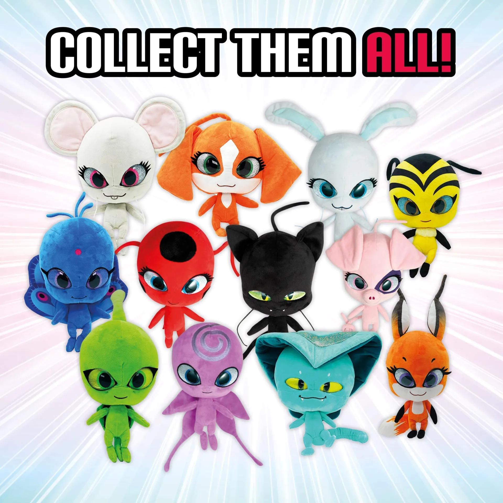 Brinquedo De Pelúcia Miraculous Duusu Kwami Pavão De 9 Pole Azul-escuro - Imagem 6