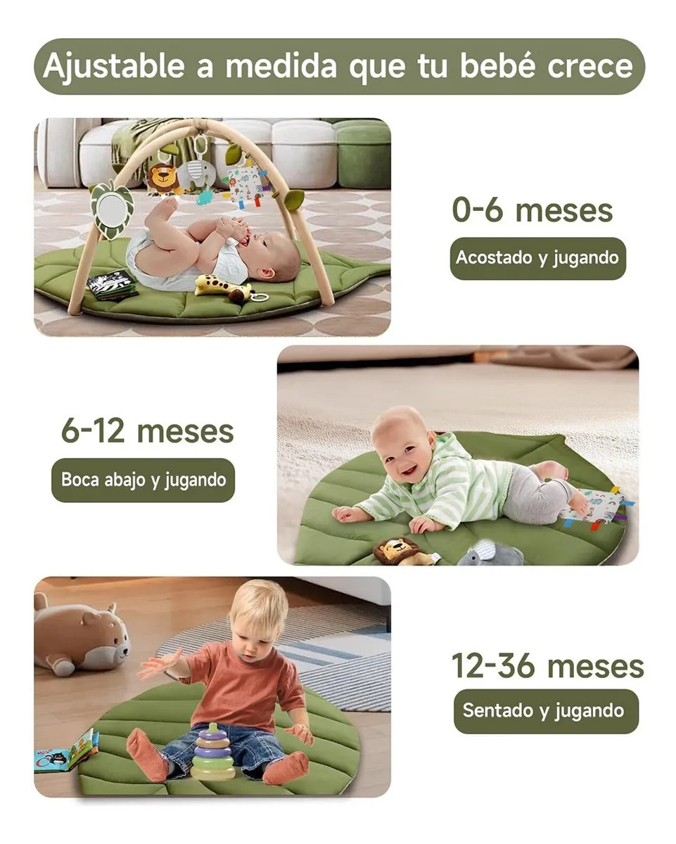 Kit Completo Bebê 6 Meses Tapete Grande C/ Mordedor - Imagem 2
