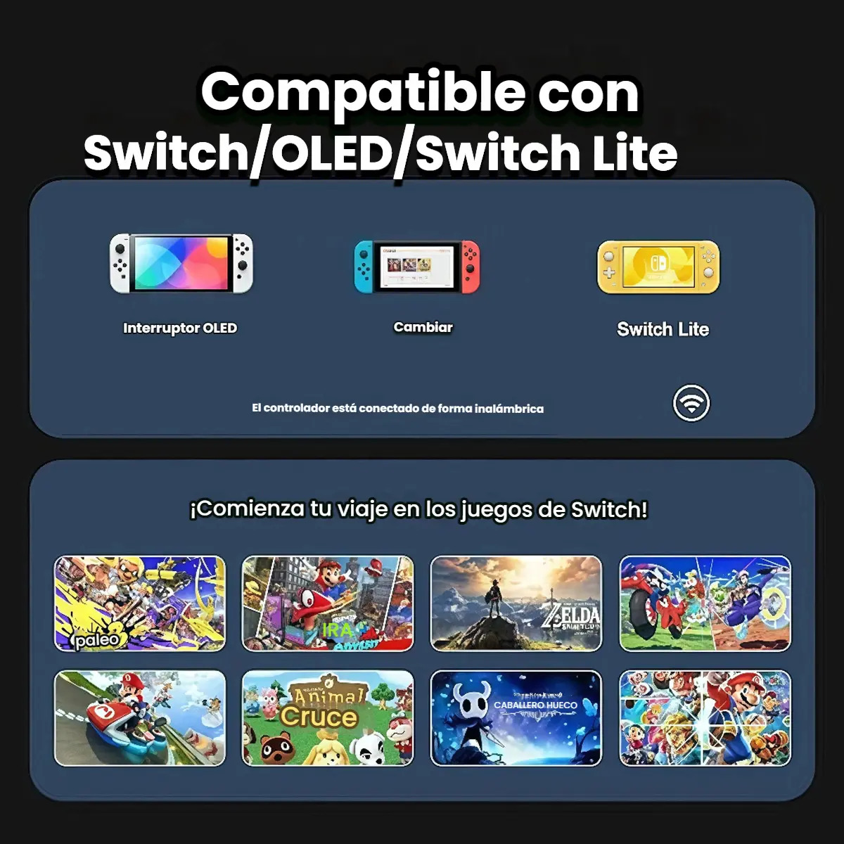 Controle CNJcon Joy-Con (L) e (R) sem Fio RGB para Nintendo Switch com Sensor de Vibração - Imagem 6