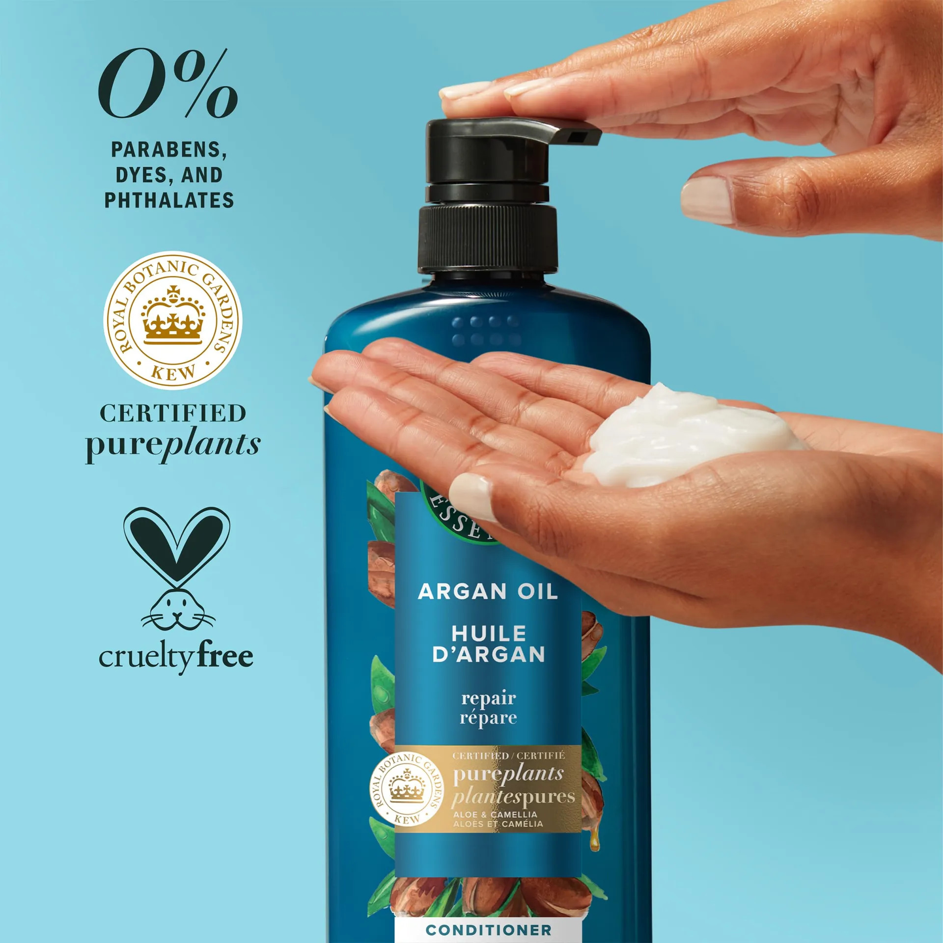 Conjunto De Shampoo E Condicionador De Óleo De Argão Herbal - Imagem 5