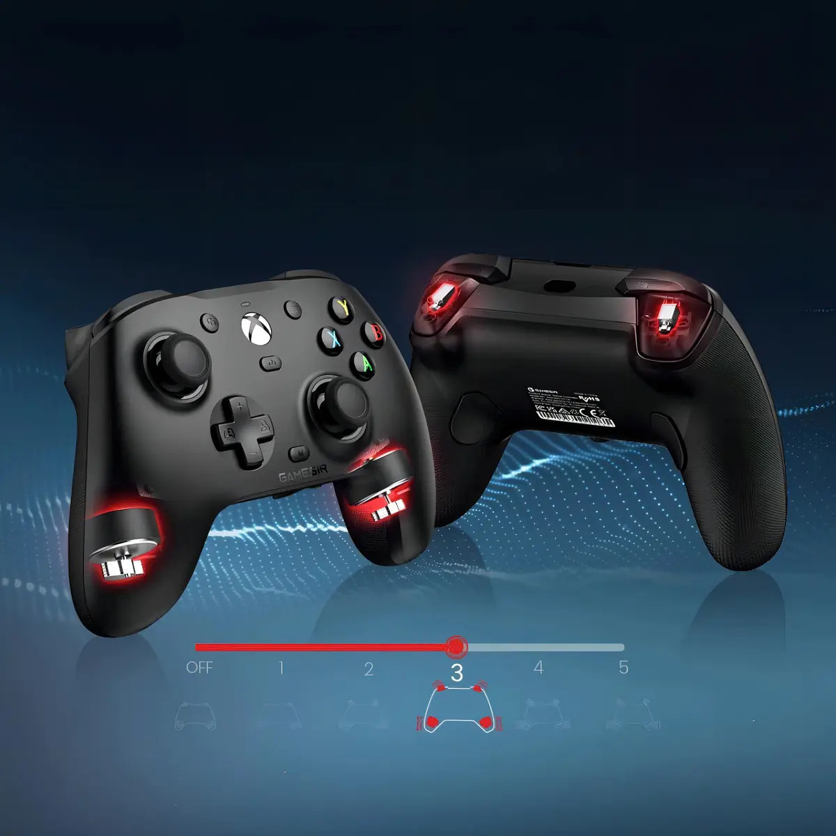 Controle GameSir G7 HE para Xbox One Series S X PC Joystick Hall Effect Vibração Ajustável Cor Preto - Imagem 6