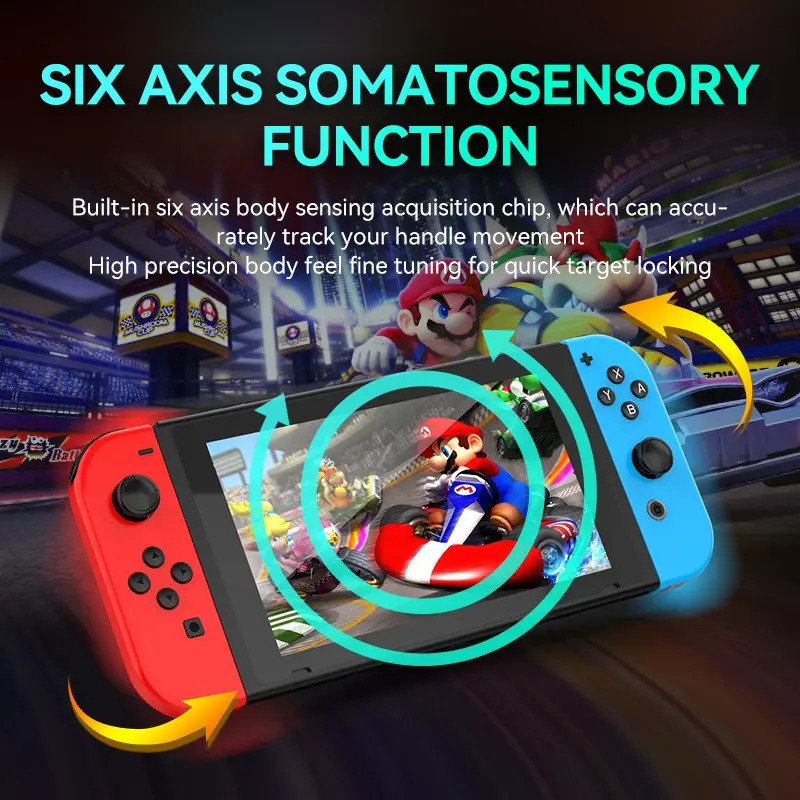 Controles Sem Fio Compatíveis Com Switch Vermelho - Imagem 7