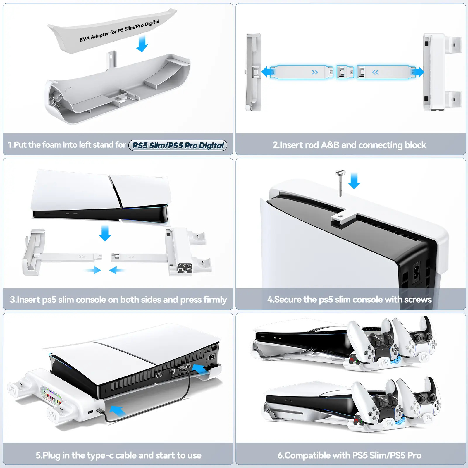 Refrigerador De Carregador Horizontal Para Ps5 Slim - Imagem 5