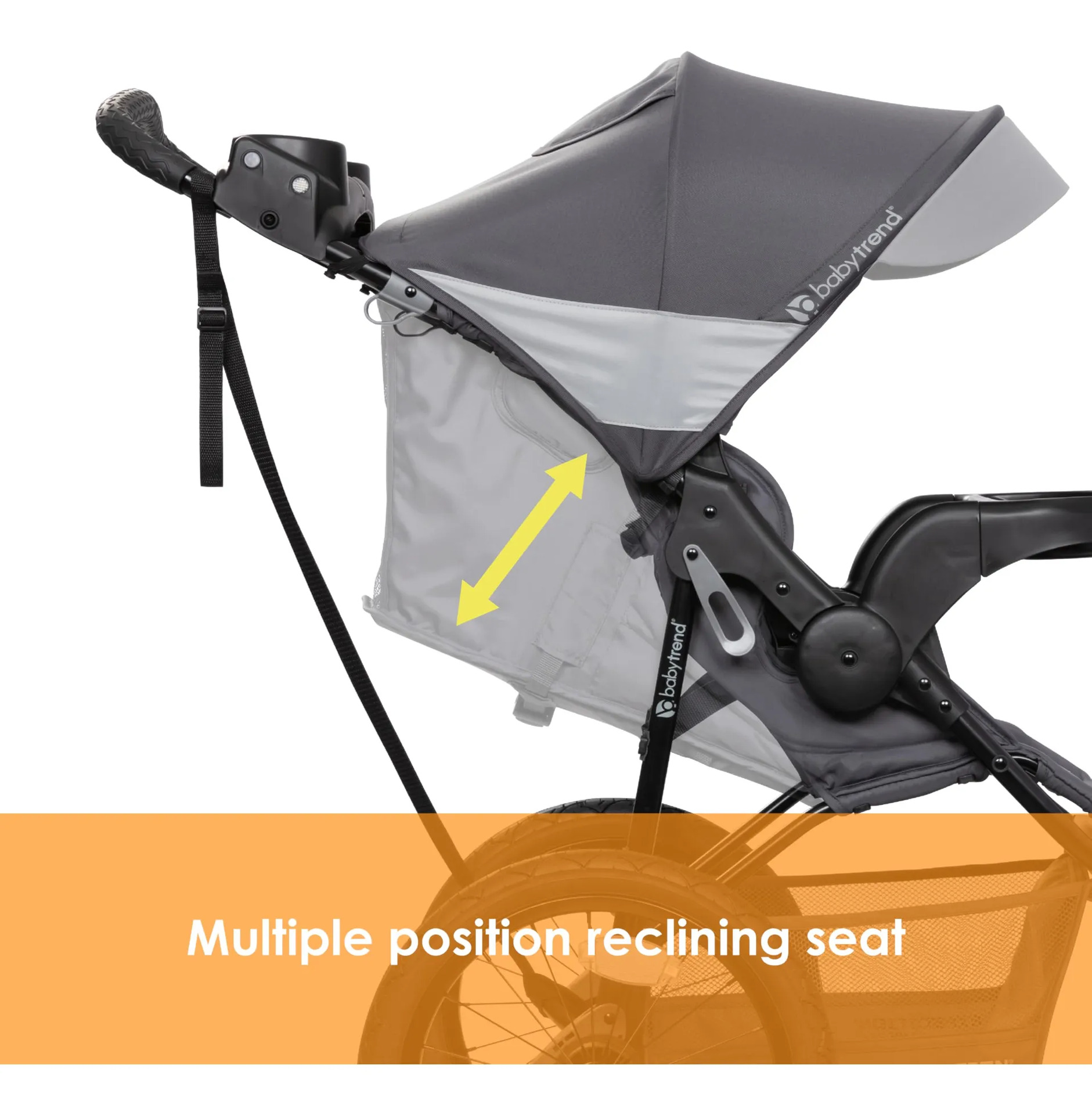 Baby Trend Expedition Jogger Com Luzes Led Cinza Traçado - Imagem 2