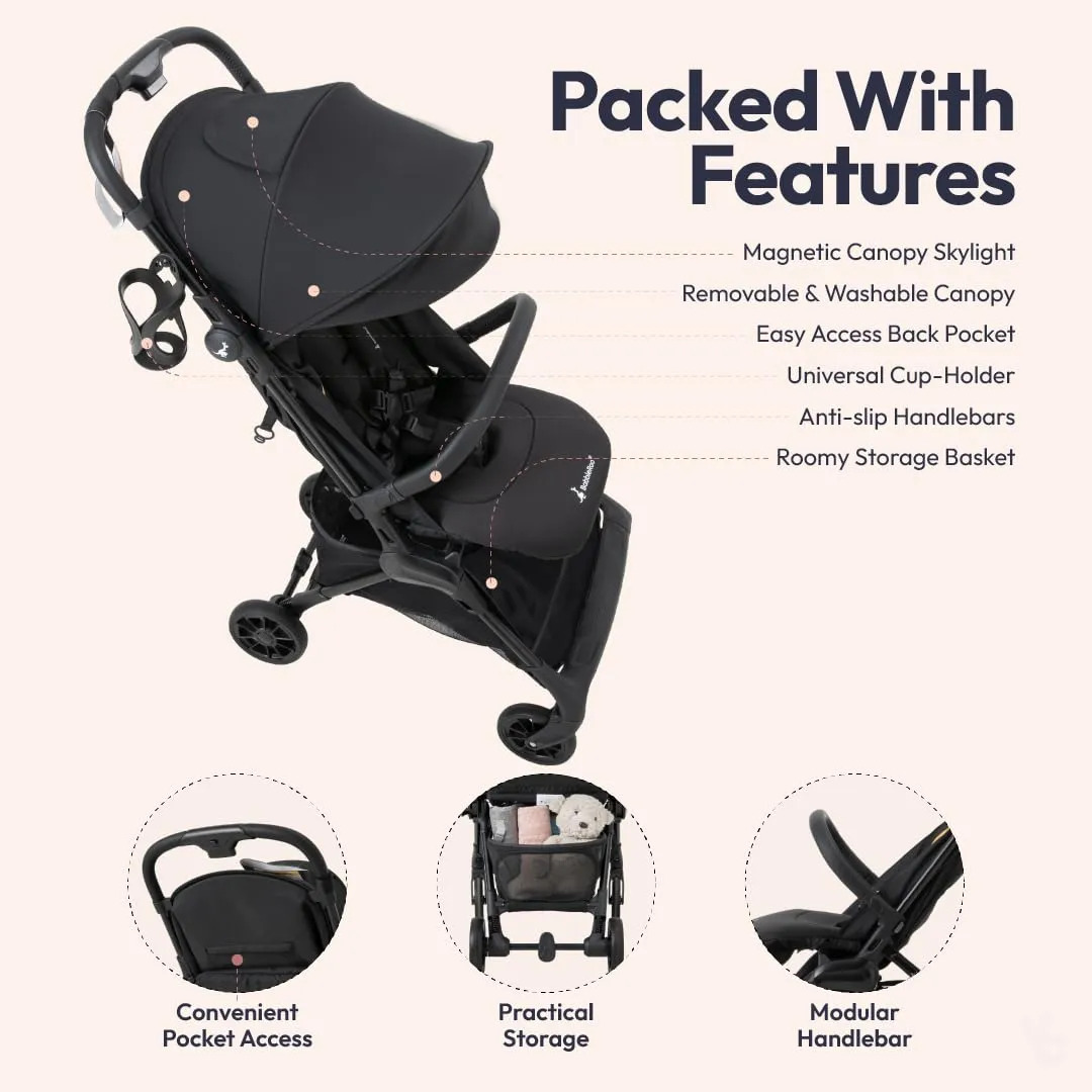 Carrinho De Passeio Compacto Babbleroo Hoplite Viagem Leve - Imagem 4