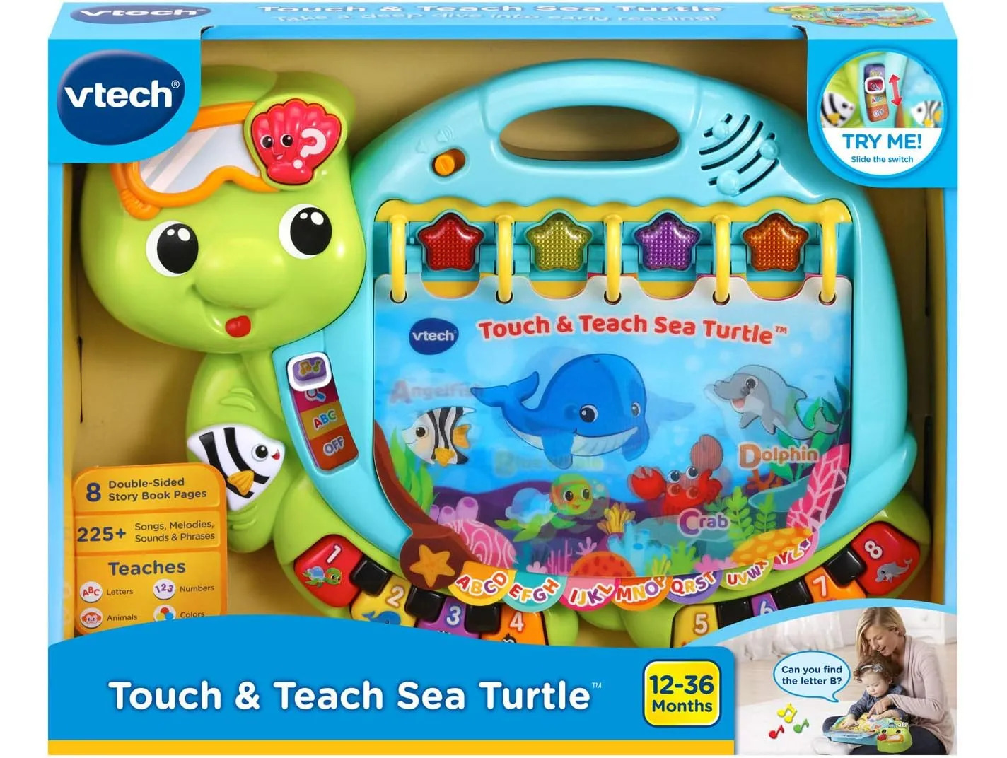 Livro Didático Interativo Vtech Touch And Teach Sea Turtle.. - Imagem 6
