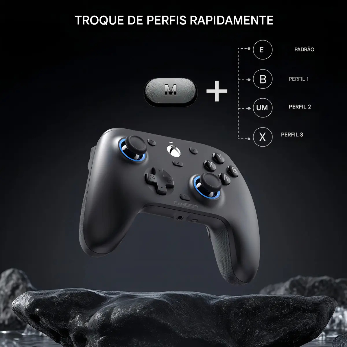 Controle GameSir G7 SE com Fio para Xbox One Series S X PC Hall Effect Botões Mecânicos Cor Preto - Imagem 6