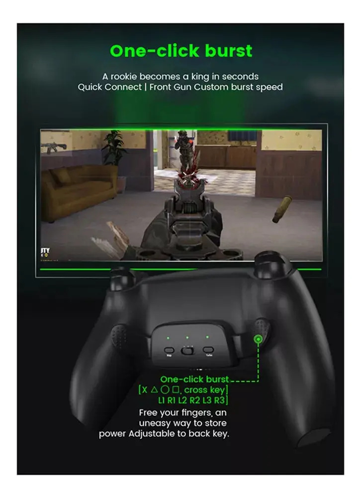 * Botão S3 Data Back Para Conectar O Controlador Ps5 - Imagem 22