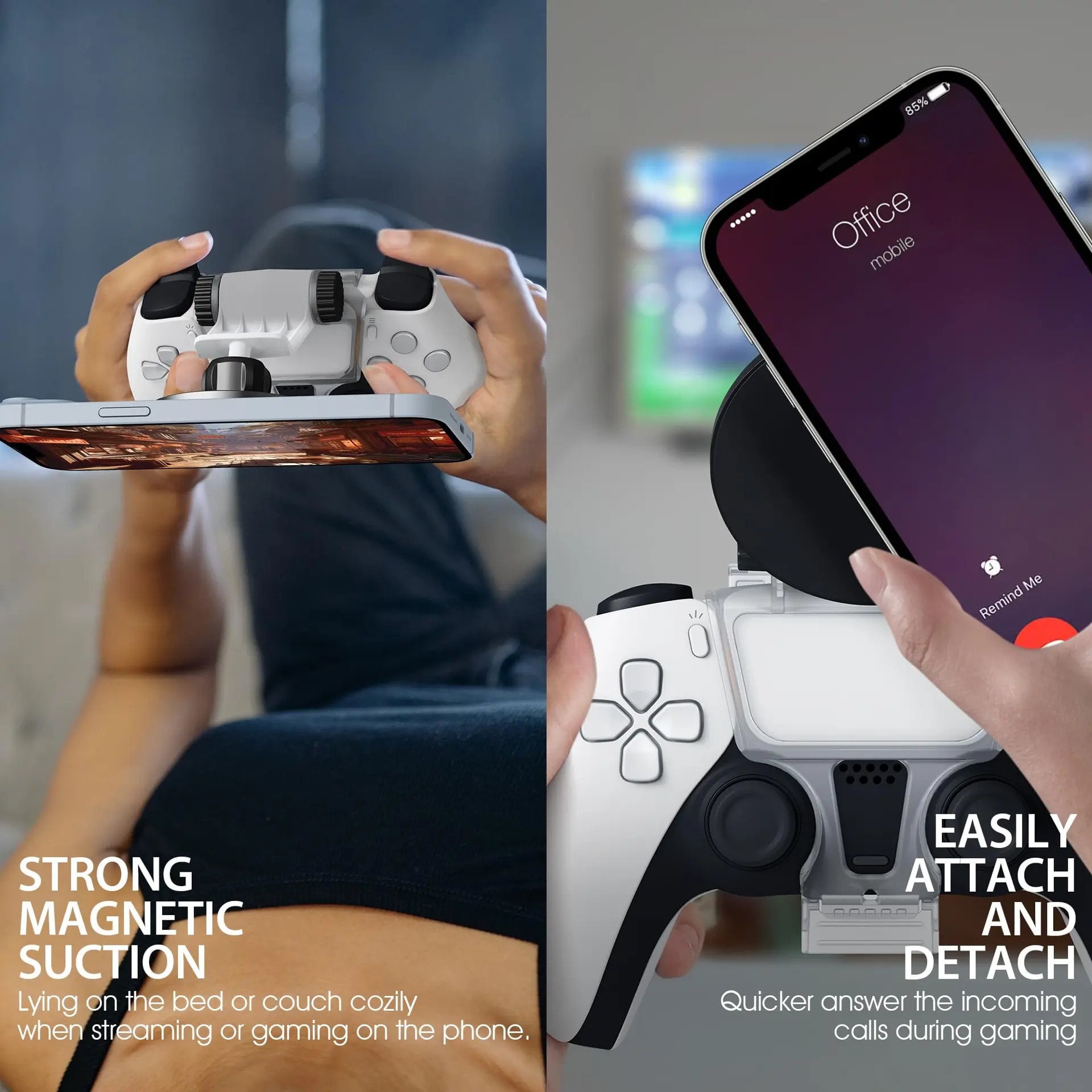 Magnetic Controller Phone Mount Clip For Ps5 Dualsense - Imagem 3
