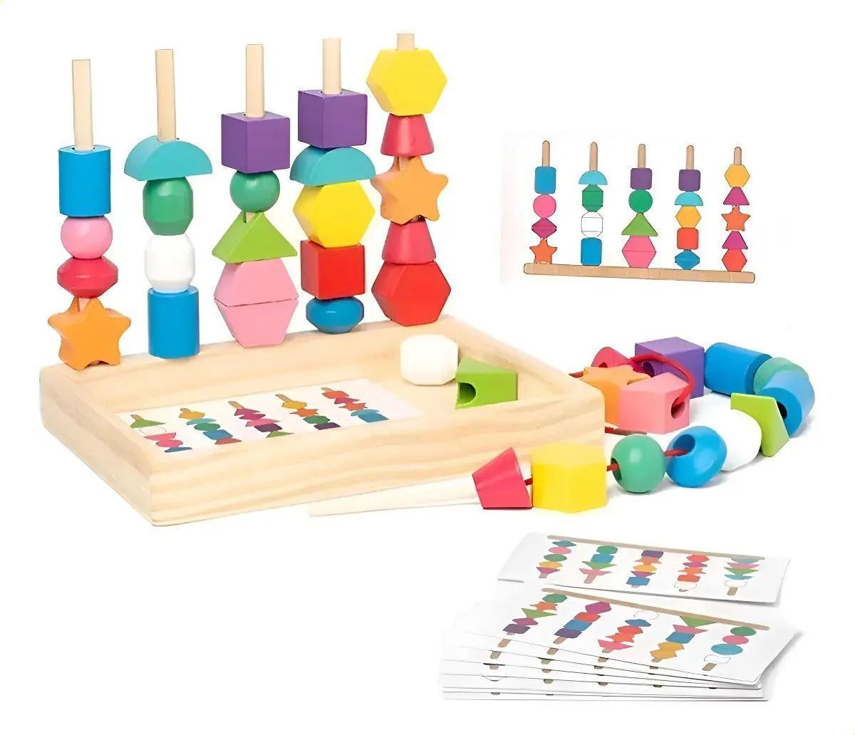 /// Brinquedo Educativo Zs E Empilhamento De Madeira ///