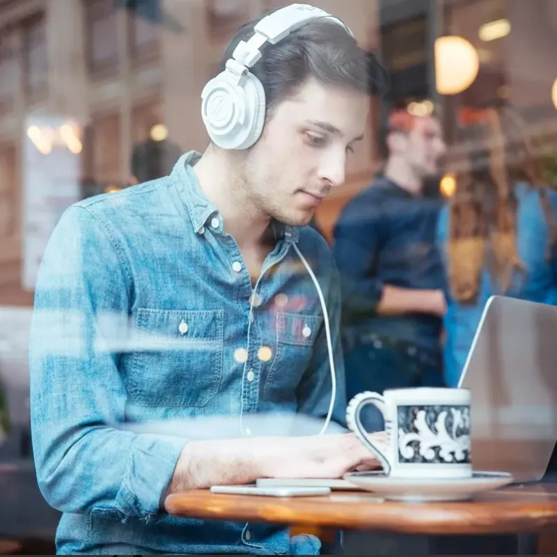 Fones De Ouvido Profissionais Com Fio Ath-m50x - Imagem 3