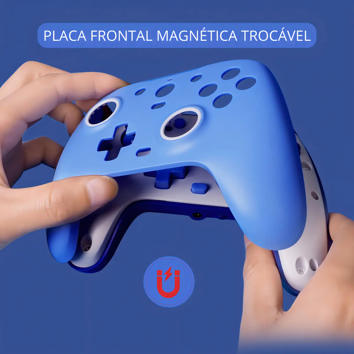 Controle Gamesir G7 Se Com Fio Para Xbox One Series S X Pc Hall Effect Botões Mecânicos Cor Azul - Imagem 7