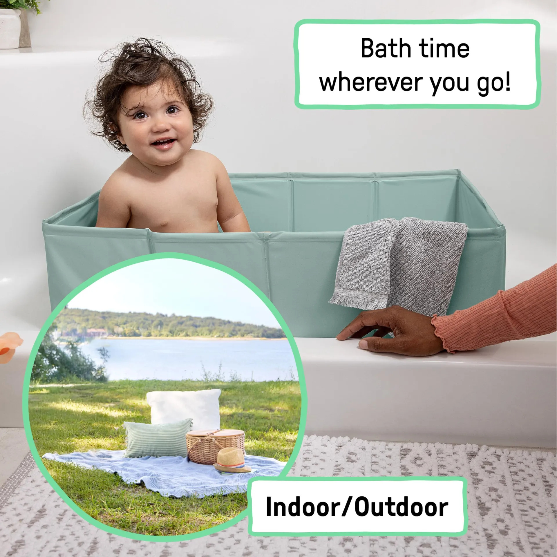 Banheira Dobrável Ingenuity Tuckaway Toddler - Banheira Port - Imagem 5