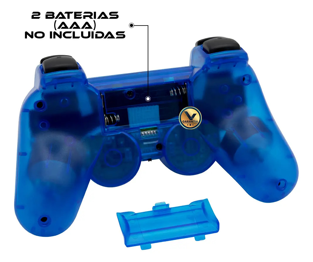 Controle Inalámbrico Com Vibração Compatível Com Ps2 E Ps1 ~ - Imagem 7