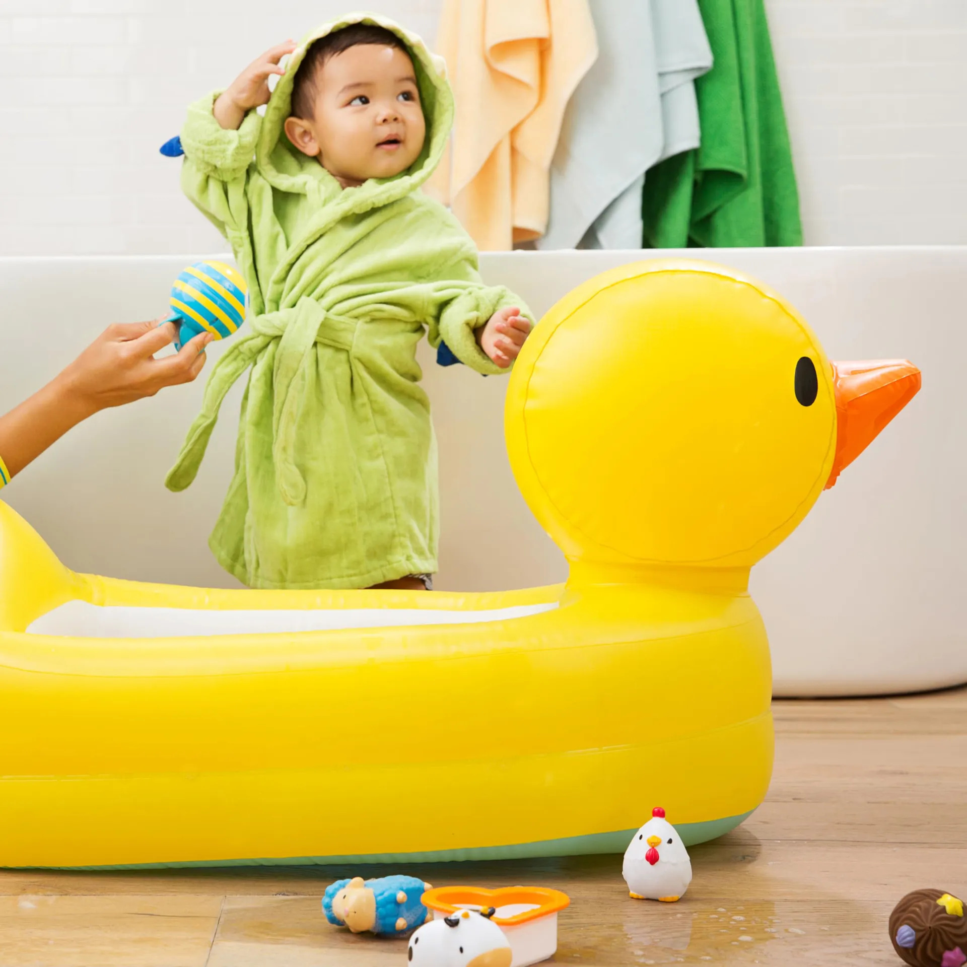 Banheira De Bebê Inflável Munchkin Duck Para Bebês - Imagem 3