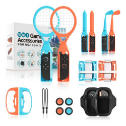 Kit 18 Em 1 Acessórios Esportes Para Joy Con Switch