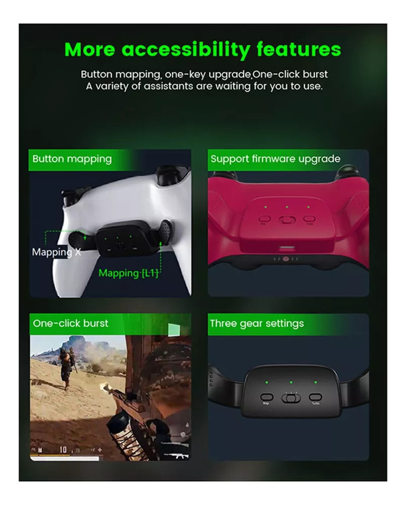 * Botão S3 Data Back Para Conectar O Controlador Ps5 - Imagem 24