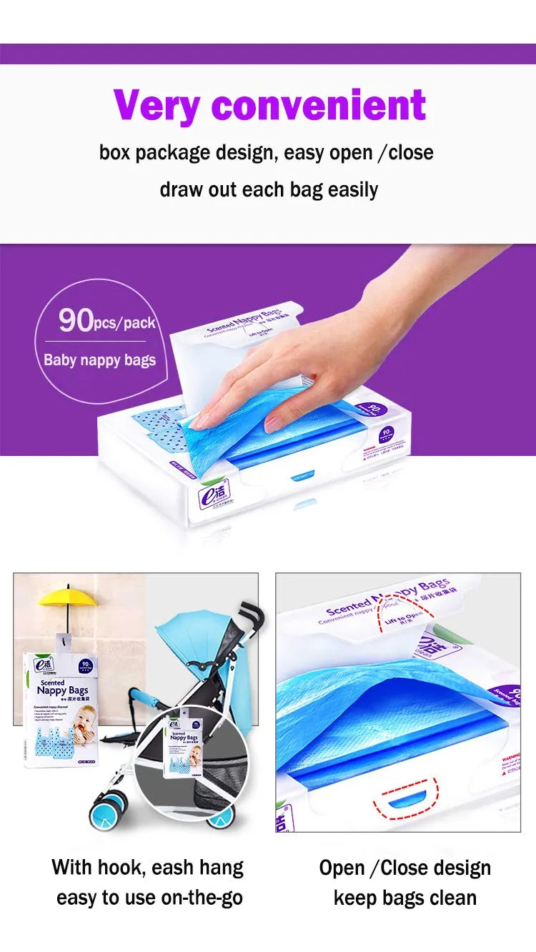 Sacos Descartáveis Para Fraldas Dergik Baby Com 540 Unidades - Imagem 7