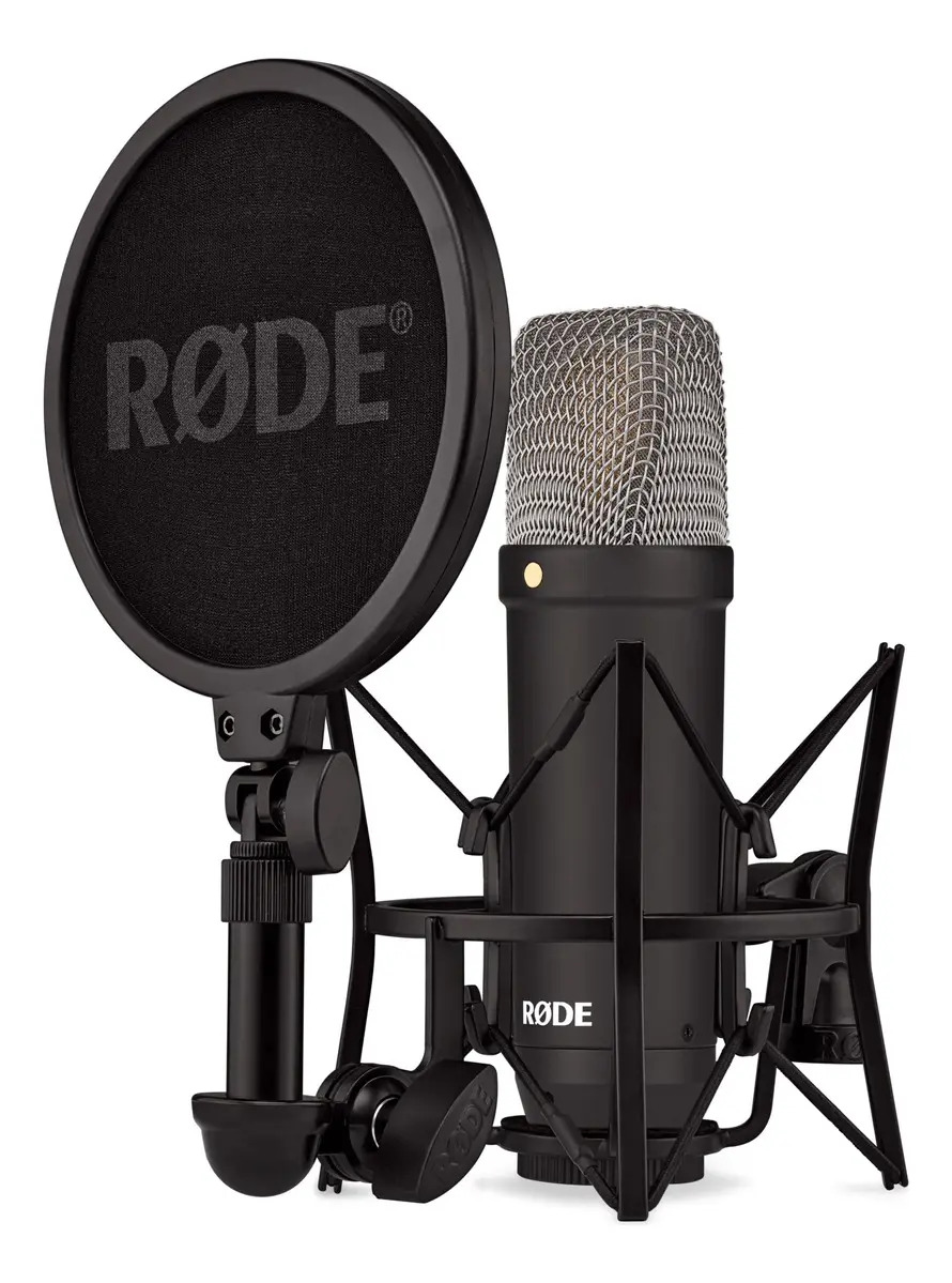 Microfone de estúdio com condensador Rode NT1 Signatur - preto