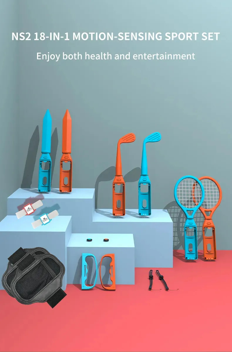 Kit Esportes 18 Em 1 Com Sensores De Movimento Para Switch 2 - Imagem 2