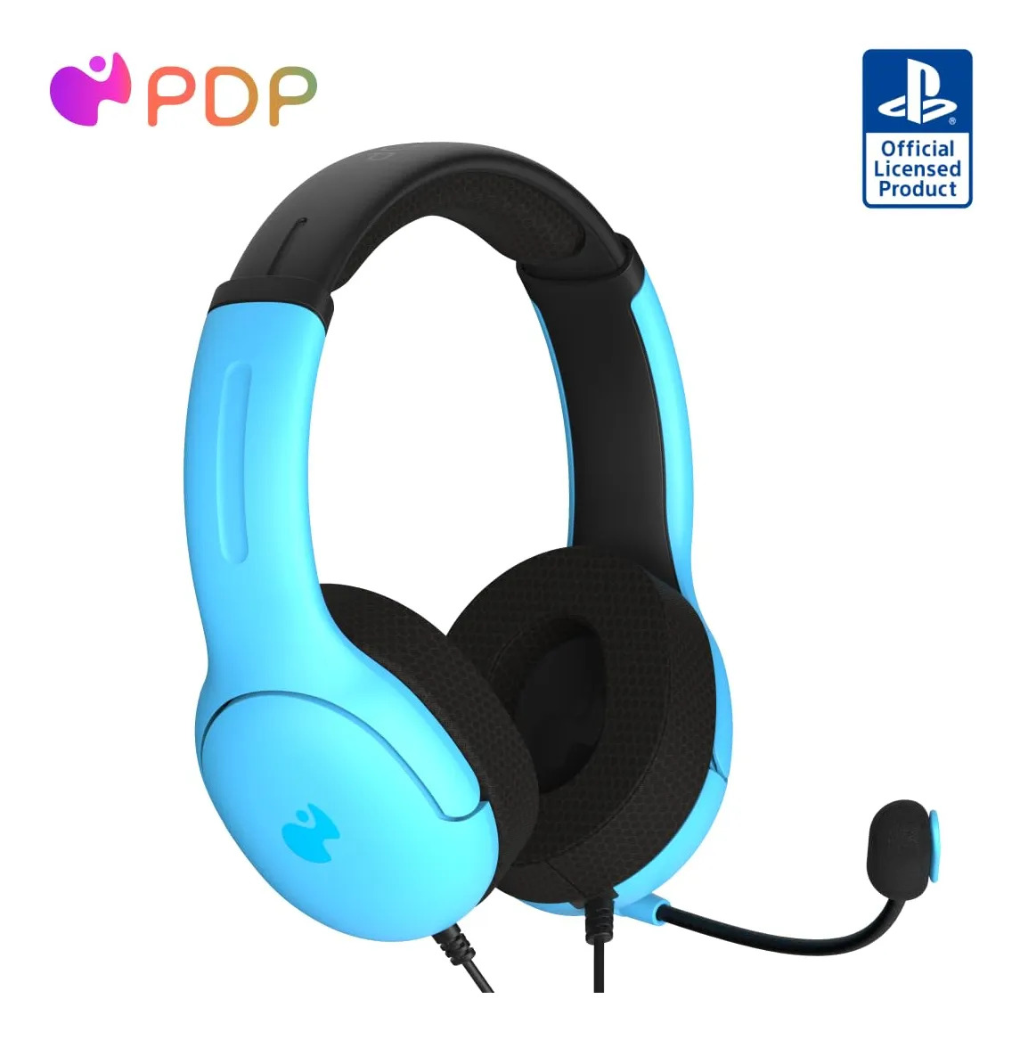 Fones De Ouvido Com Fio Pdp Airlite Para Ps5/ps4/ps3/pc Azul - Imagem 2
