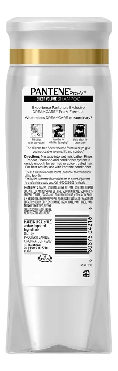 Shampoo Pantene Pro-v Sheer Volume 126 Onças - Imagem 2