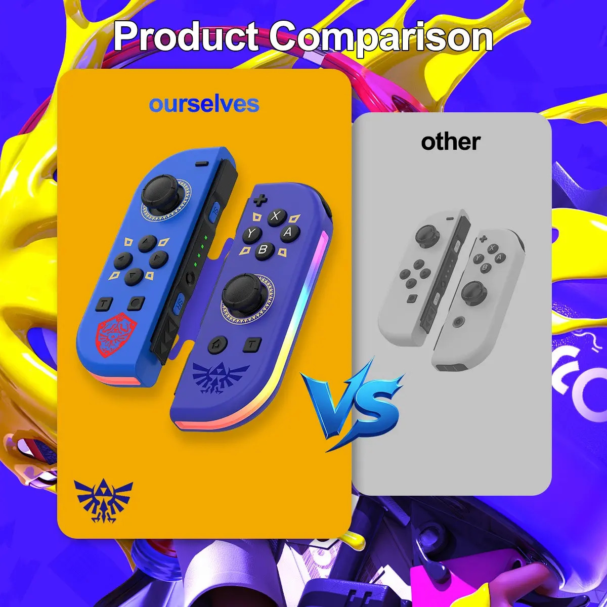 Par De Controles Joy-con Sem Fio Para Nintendo Switch Azul - Imagem 2