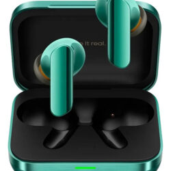 Fones de ouvido sem fio verdes Realme Buds Air 7 Pro