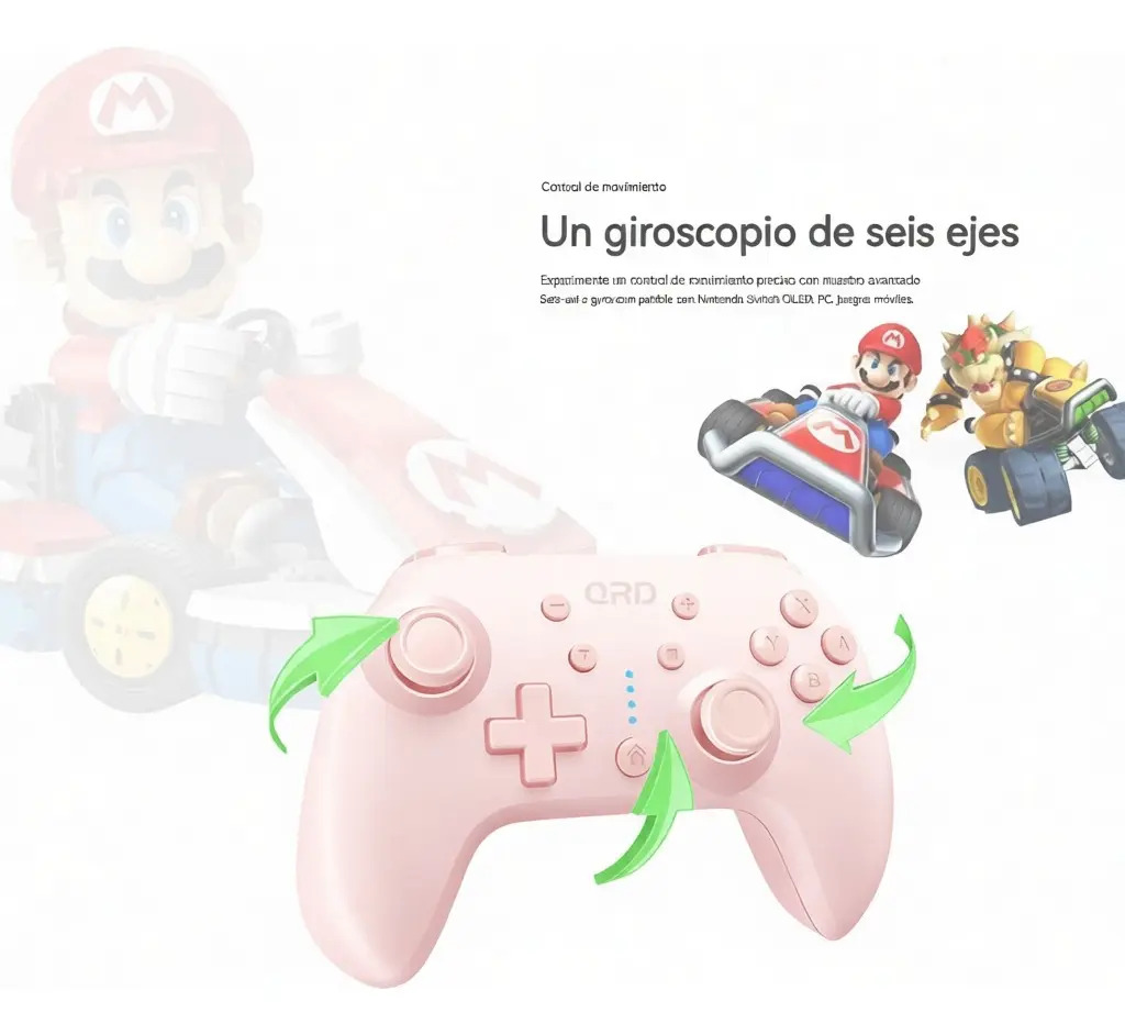 Mini Controlador De Jogos Qrd Junior E5 Para Meninas Joysti - Imagem 6