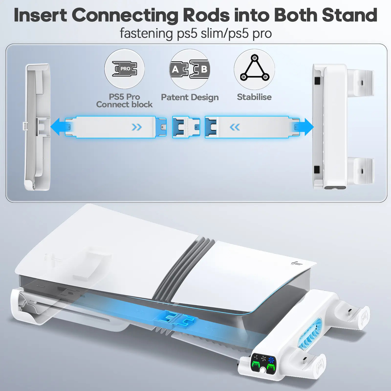 Refrigerador De Carregador Horizontal Para Ps5 Slim - Imagem 8