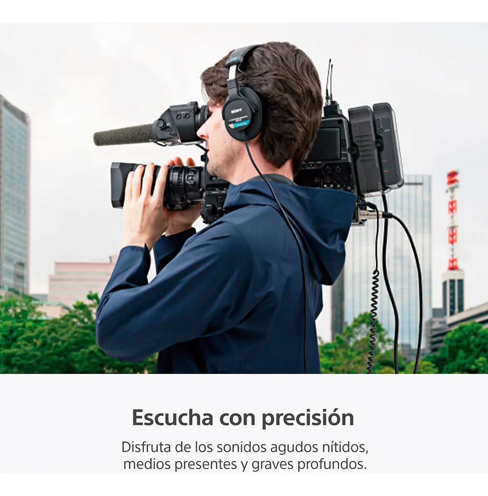 Fone De Ouvido Over-ear Sony Professional Mdr-7506 Preto Preto - Imagem 6
