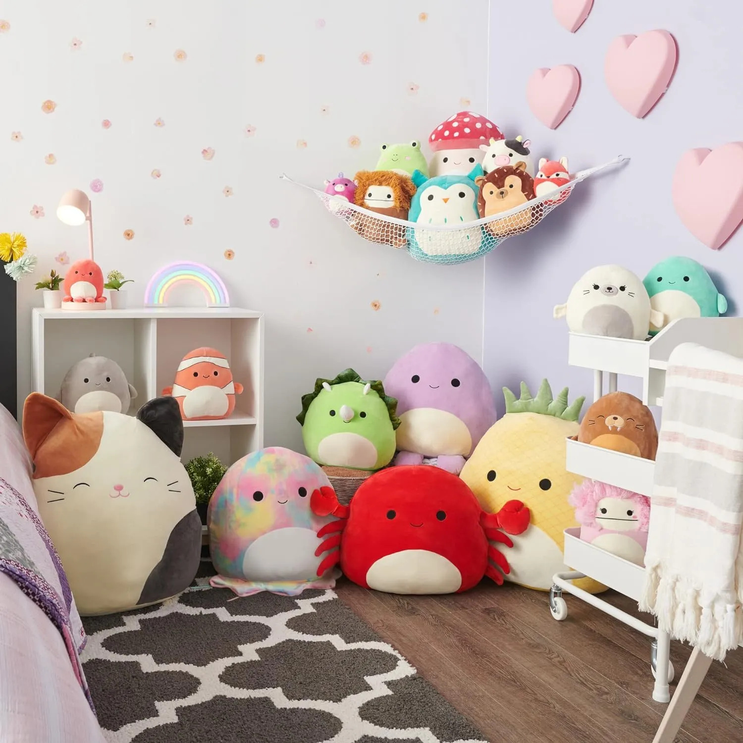 Brinquedo De Pelúcia Squishmallows Jaime Rainbow Tie-dye Peg - Imagem 5