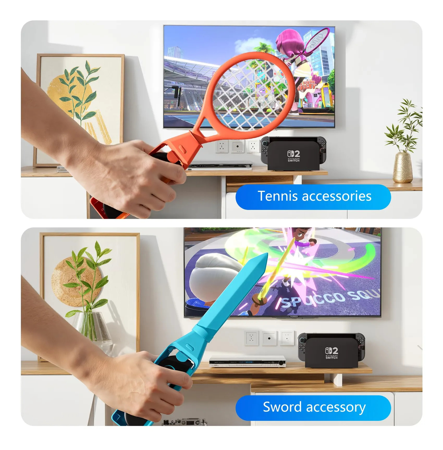 Kit 18 Em 1 Acessórios Esportes Para Joy Con Switch - Imagem 4