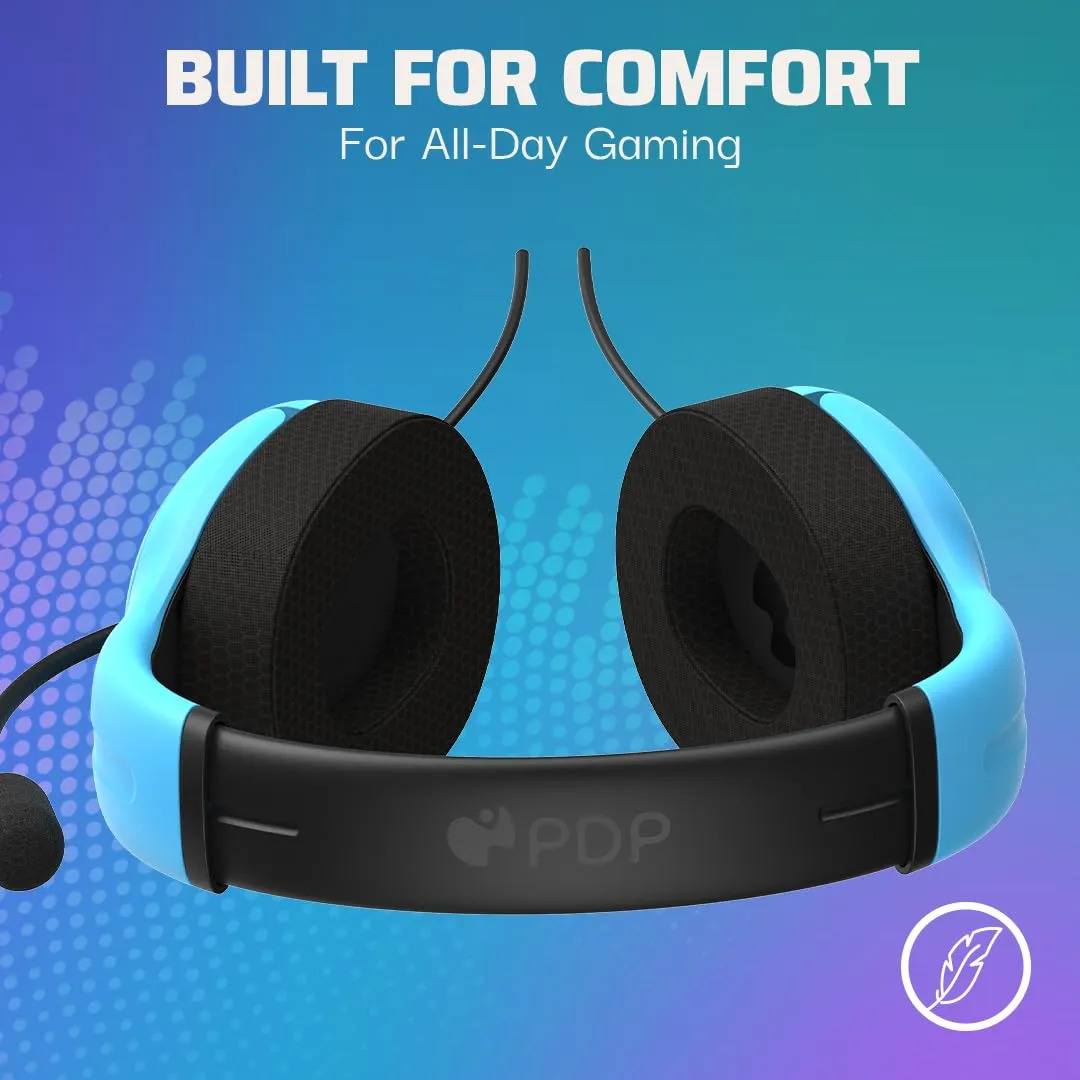 Fones De Ouvido Com Fio Pdp Airlite Para Ps5/ps4/ps3/pc Azul - Imagem 4