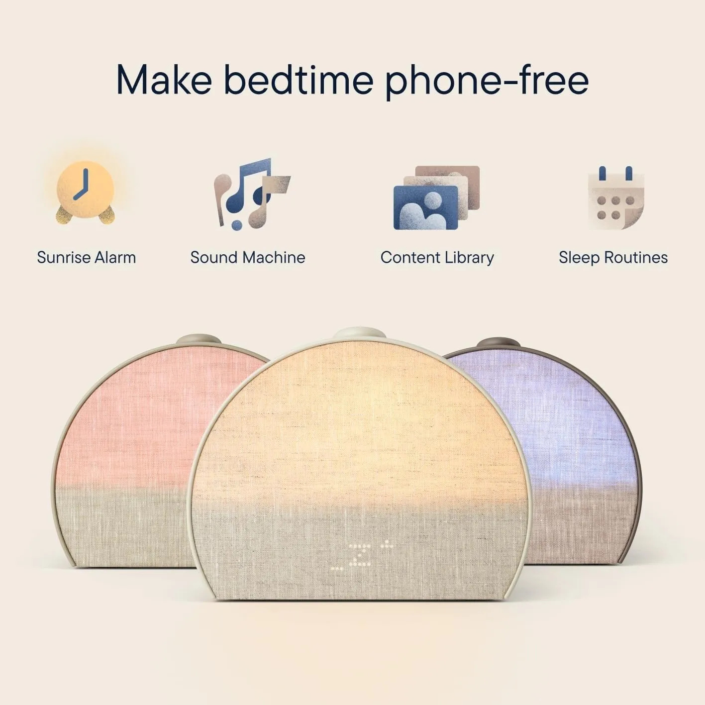 Máquina De Som De Despertador Hatch Restore 3 Para Dormir Chocolate 127v - Imagem 2