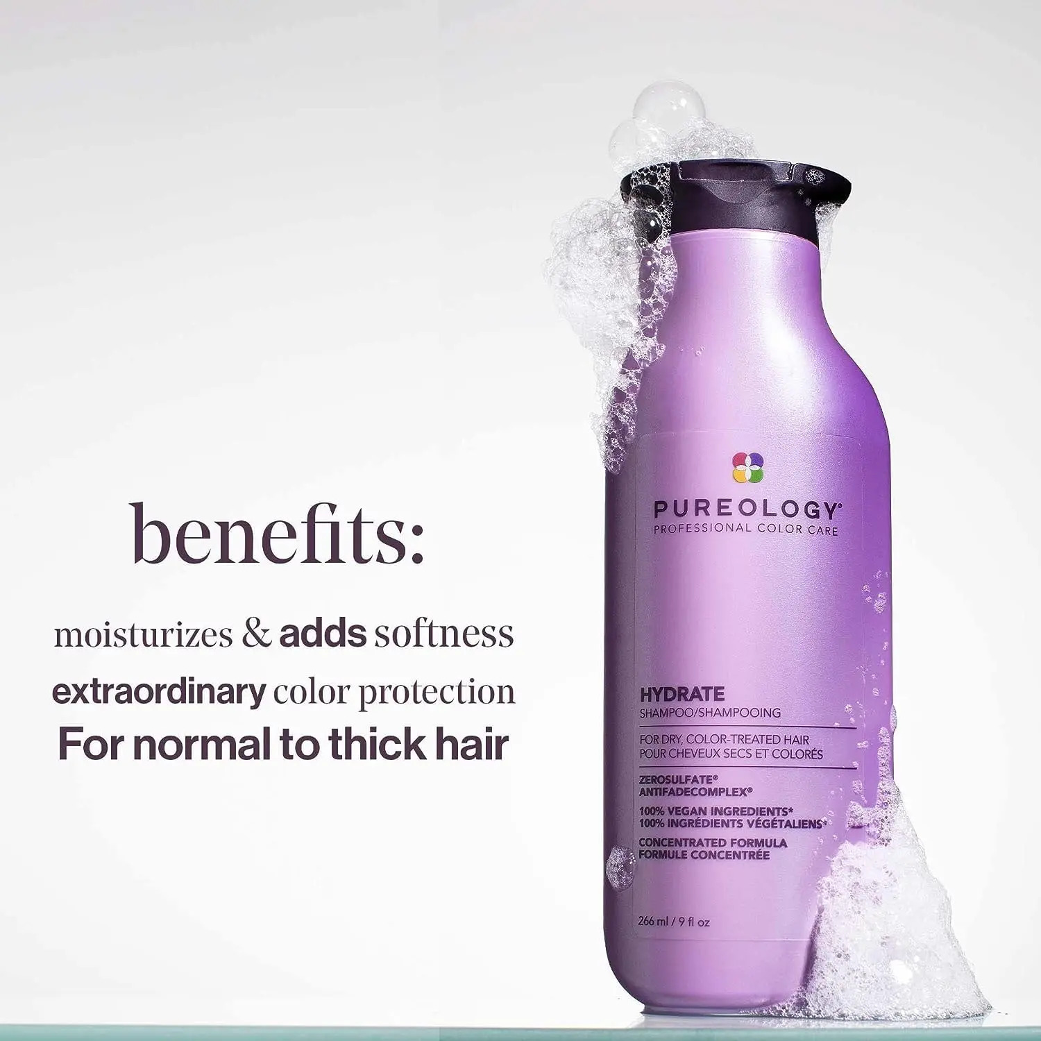 Shampoo Pureology Hydrate Hidratante 266ml Tratado Com Cor - Imagem 2