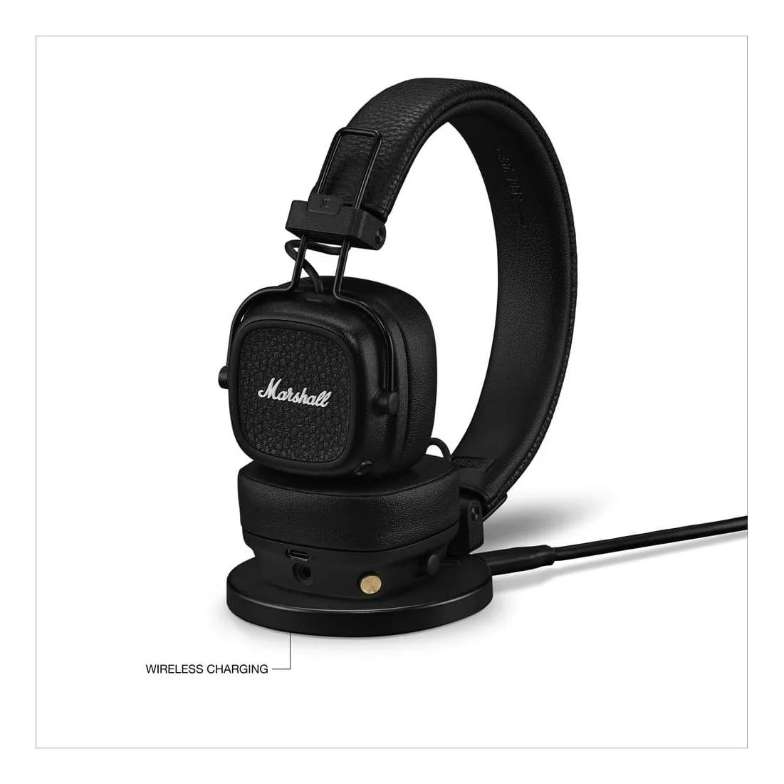 Fones De Ouvido Supra-aurais Bluetooth Marshall Major V Preto - Imagem 9