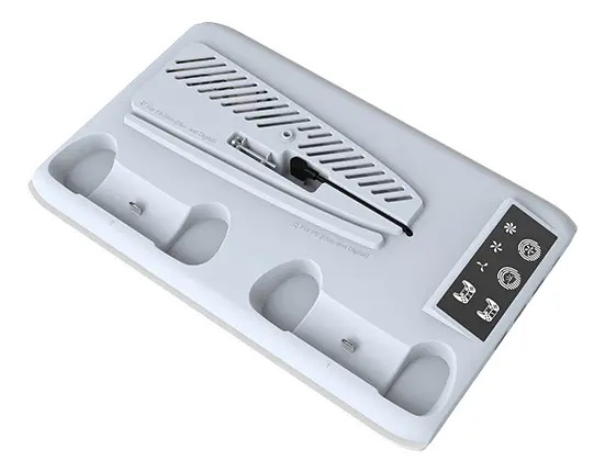 Base Carregadora Com Cooler Para Ps5 E 2 Controles - Imagem 5