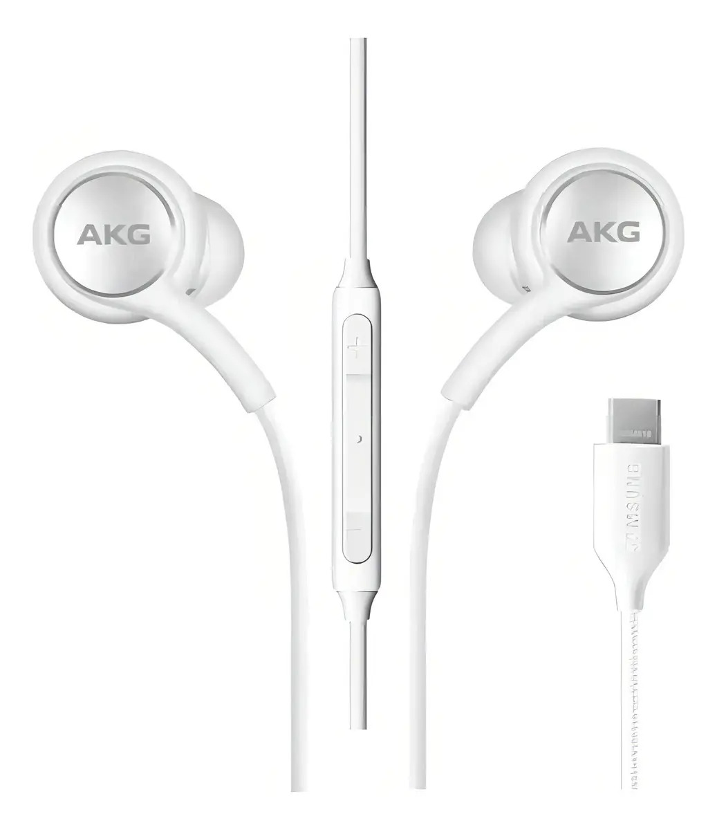 Fones de ouvido Samsung By Akg Original Type C Note 20 S20 Ultra White - Imagem 2