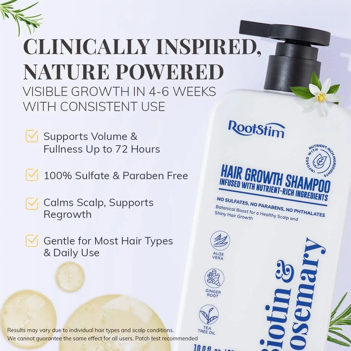 Champô Anticaída Rootstim Biotina Alecrim E Saw Palmetto - Imagem 2