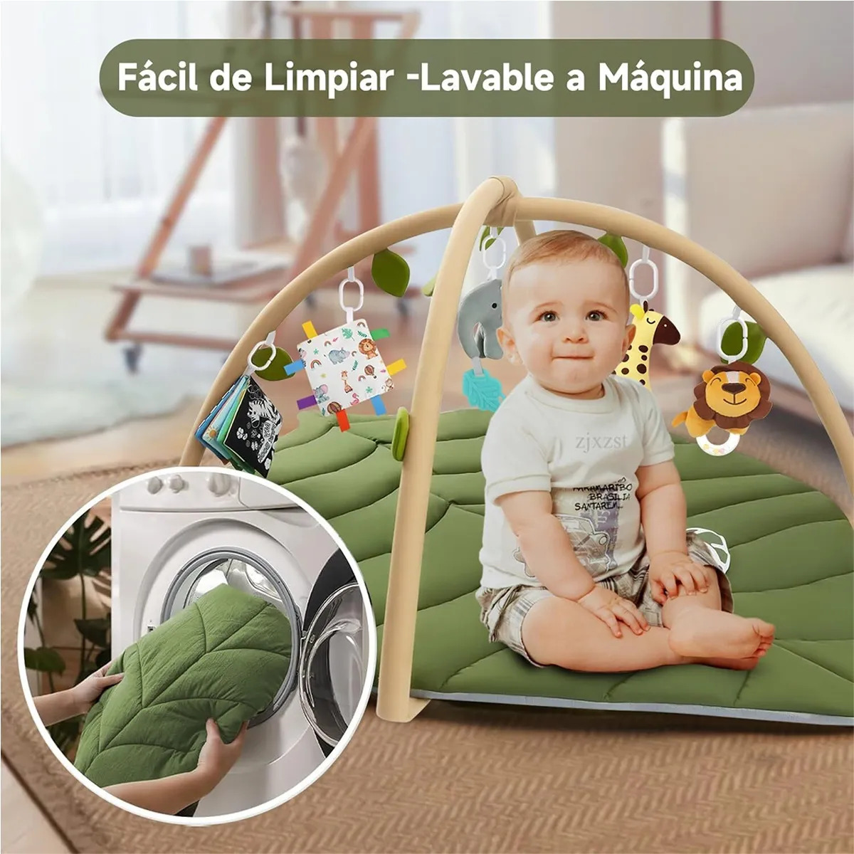 Kit Completo Bebê 6 Meses Tapete Grande C/ Mordedor - Imagem 6