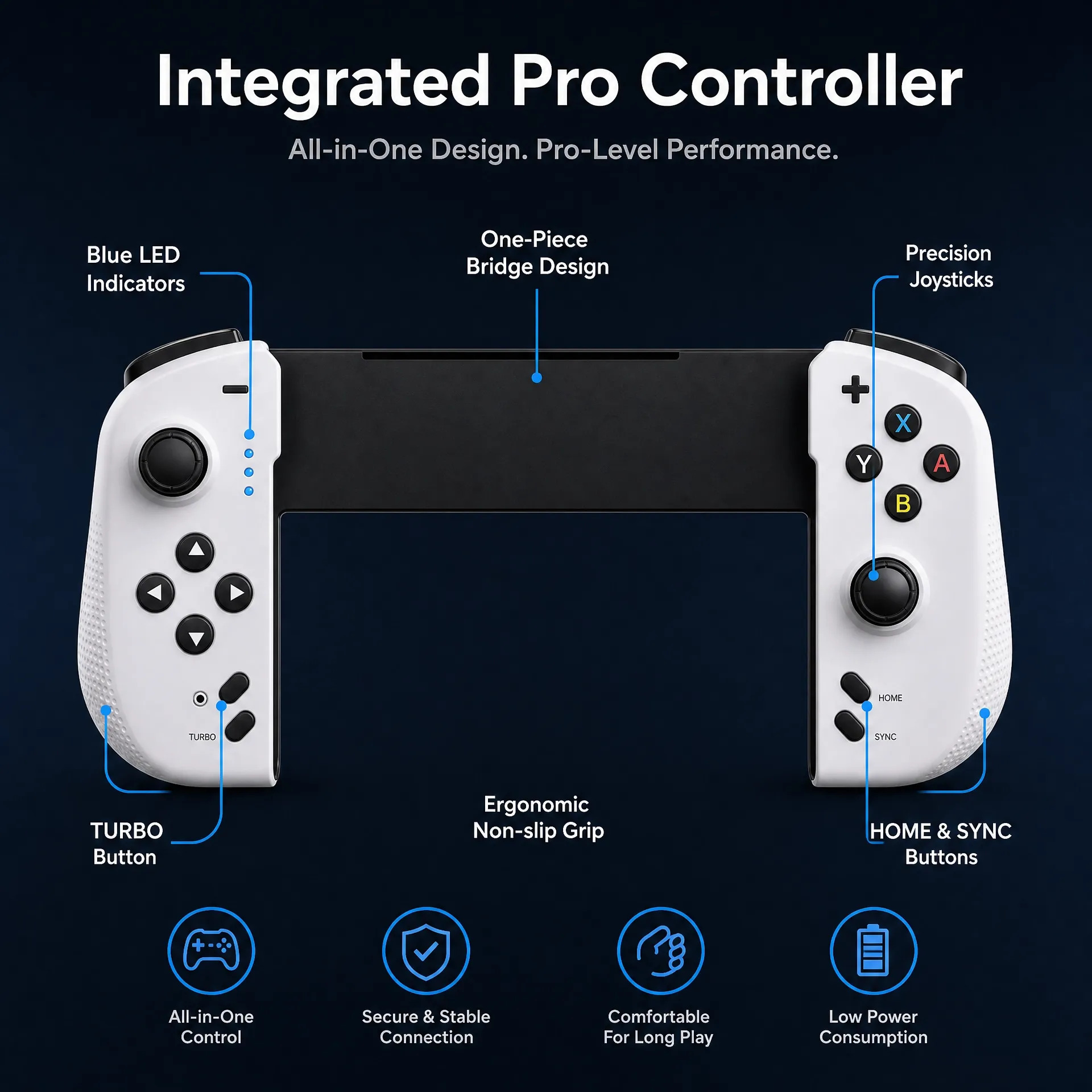 Controle Sem Fio Tipo Joypad Para Nintendo - Imagem 4