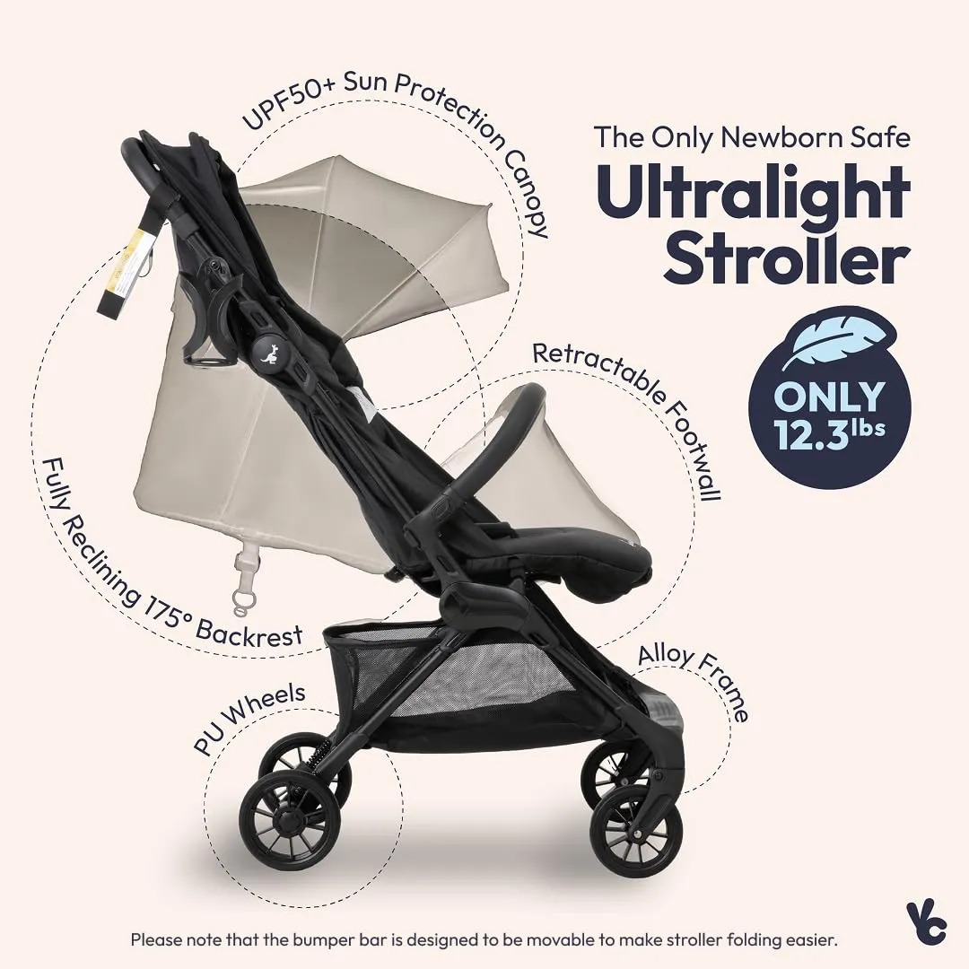 Carrinho De Passeio Compacto Babbleroo Hoplite Viagem Leve - Imagem 2