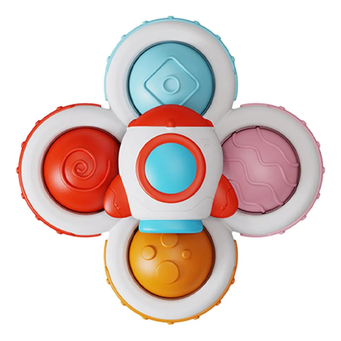*v Brinquedo De Banho Push And Twist Com Ventosa Para - Imagem 3
