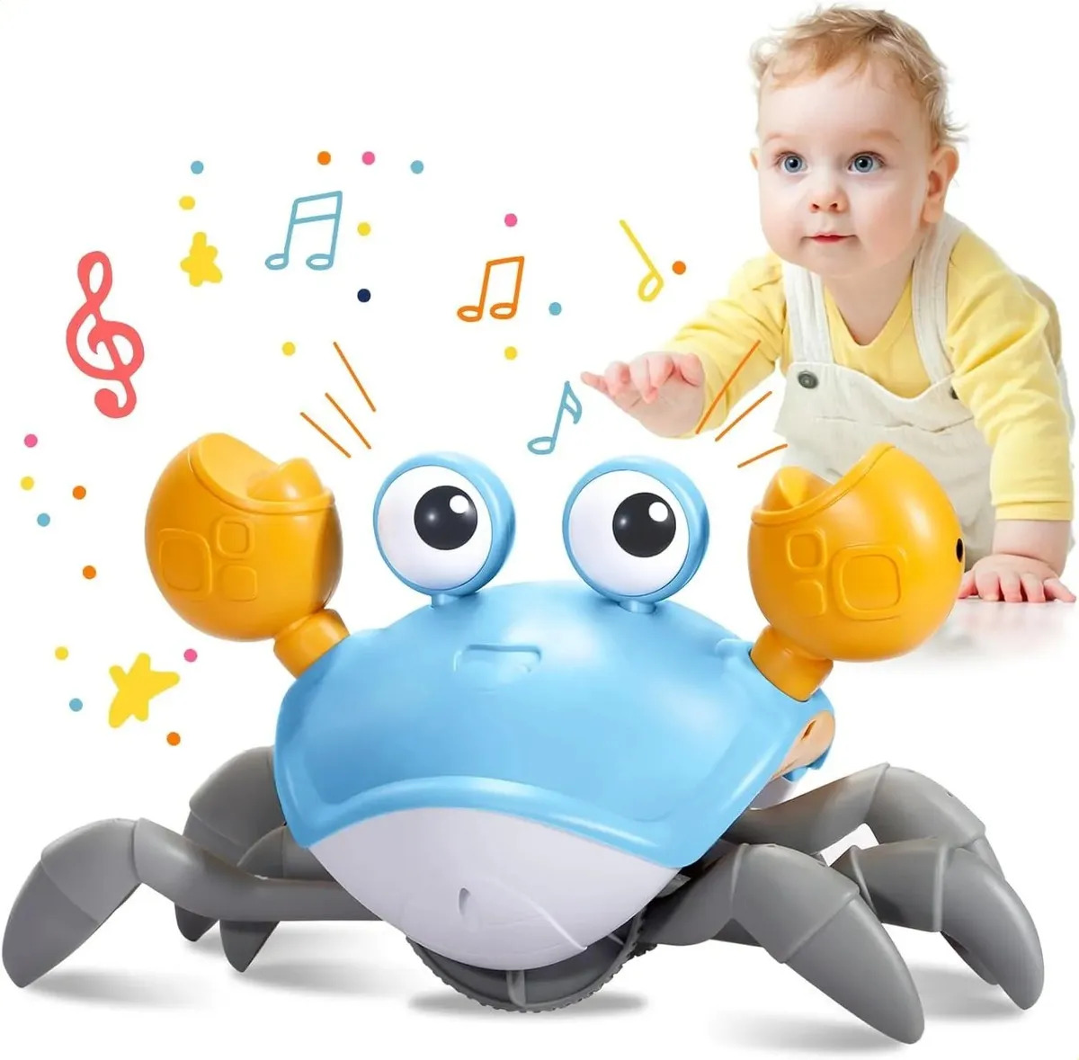 Brinquedo Caranguejo Musical Interativo Para Bebê Red