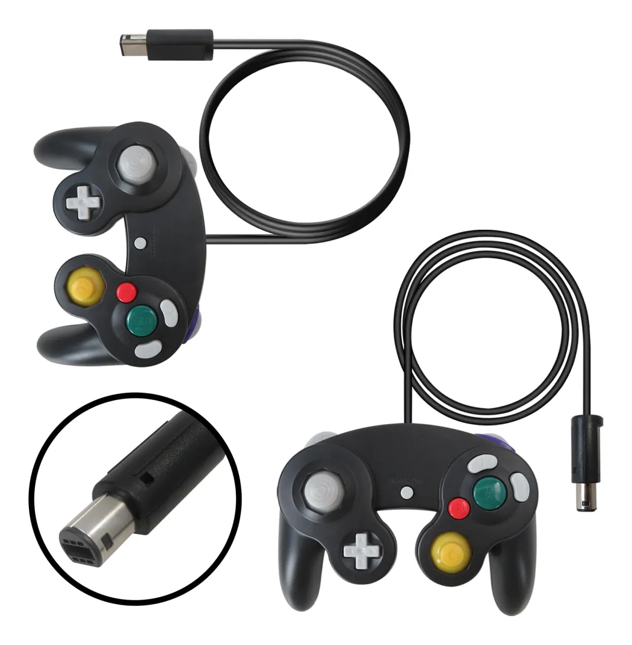 . Pacote Com 2 Controles Com Fio Para Gamecube Frhshb .w - Imagem 6